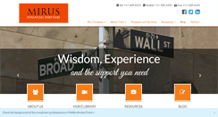 Desktop Screenshot of mirusfinancialpartners.com