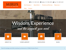 Tablet Screenshot of mirusfinancialpartners.com